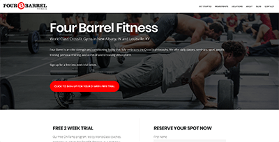 four barrel fitness website